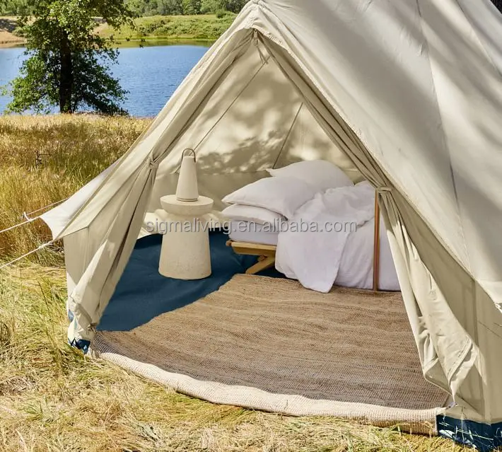 New design outdoor camping cotton canvas shelter canvas tent