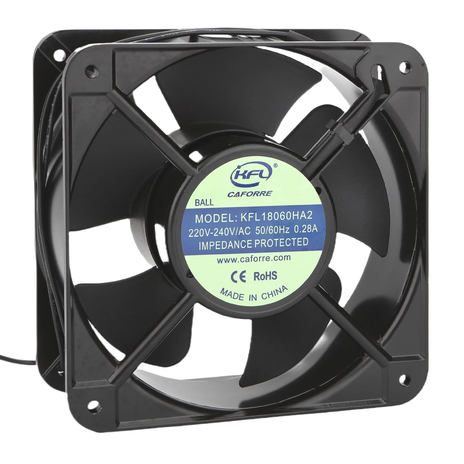 Cooling Ventilation Axial Fan, 115V, 230V, 380V, 180x180x60mm - detail 4