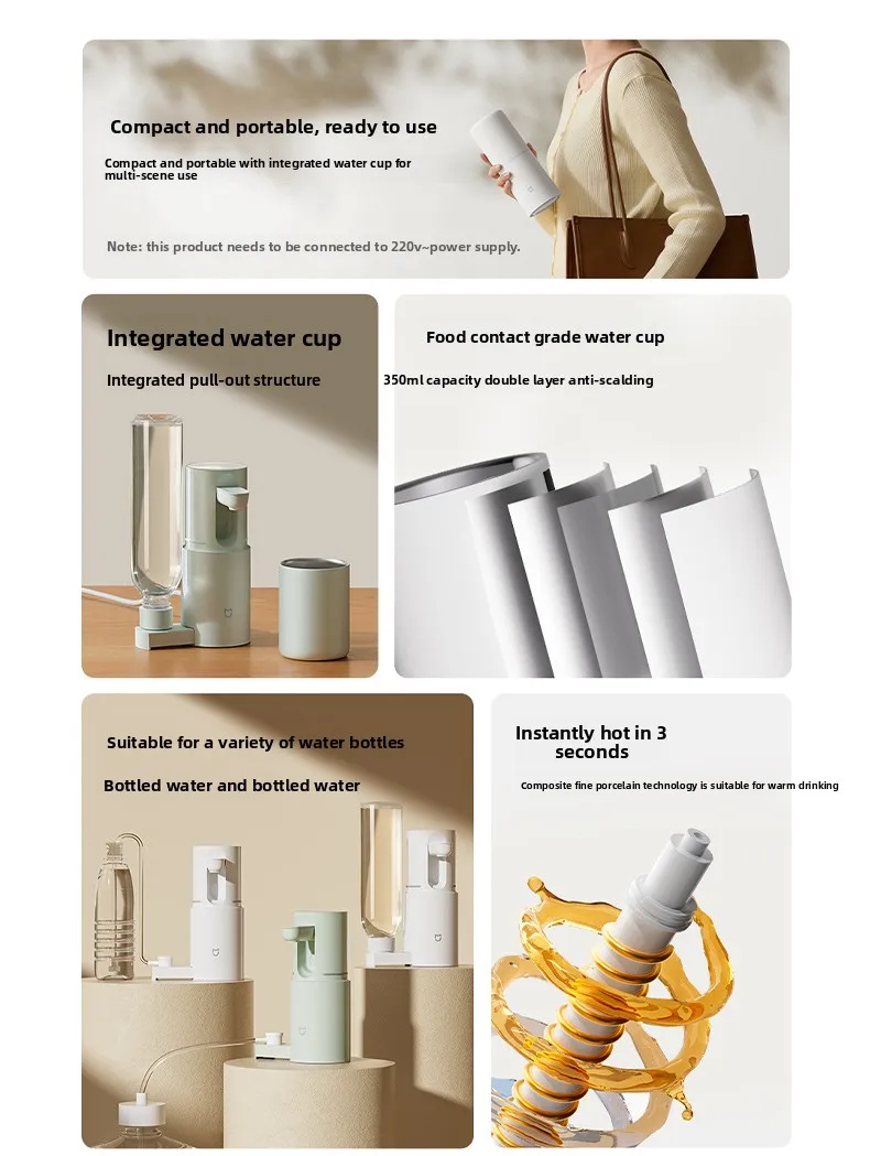 3-Second Hot Water ! Mijia Portable Instant Hot Water Dispenser – Wholesale Hit