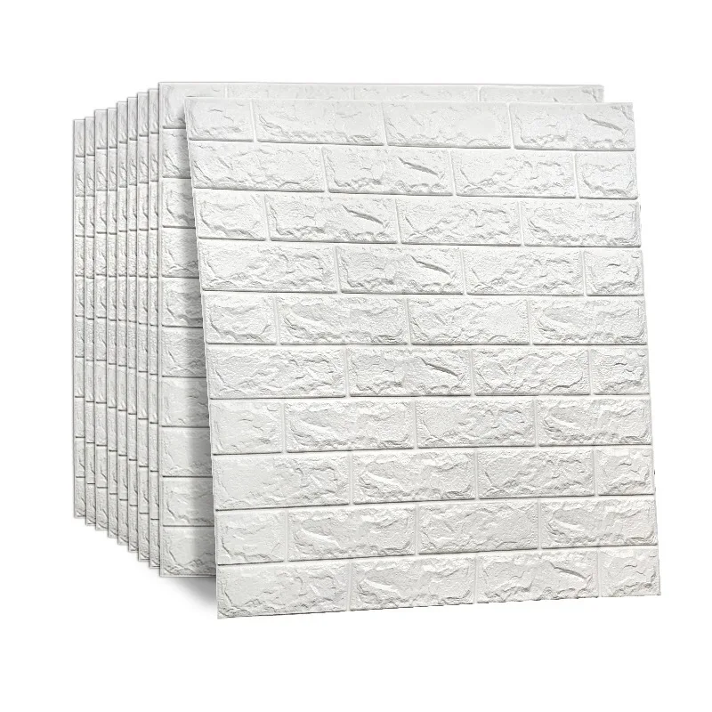 Guangzhou Stock 3d Foam Wall Sticker Panel Waterproof Wallpaper Sheet  Self-adhesive Pe Tile For Home Decoration - Buy Pe Foam Wall Sticker,3d  Wall Sheet,Wall Panel Product on 