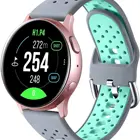 Watch Band Rubber Plastic Silicone Watch Band 20mm For Garmin Watchband Samsung Dual Color Sport Watch