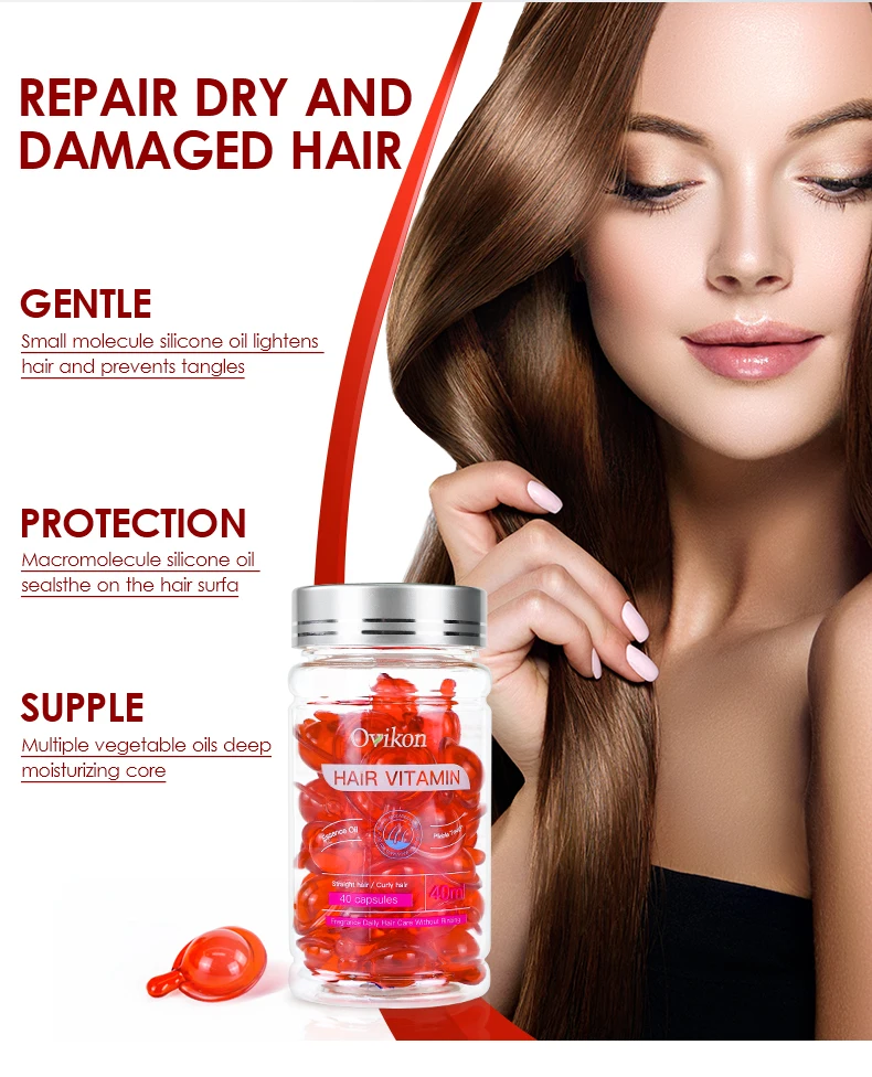 Best quality 40pcs vitamins Treatment hair growth capsule hair restoration hair growth serum for men and women