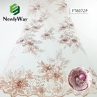 Nigeria Best Selling Nigeria Liscio Lace Fabric With Beads/Pearls Tulle Embroidery Fabric For Wedding Dress