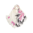Wool Scarf Shawl Wool Popular Hand-painted Wool Scarf Women's Twill Shawl Bib Dual-use