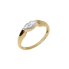 Diamond 14k Gold Fashion Marquise Moissanite Diamond 14K Solid Gold Wedding Ring Jewelry