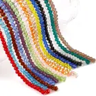 Beads Faceted 4x6mm Glass Beads Faceted Rondelle Beads For DIY Jewelry Making