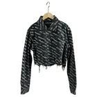 Jacket Women's Jackets Foreign Trade OEM High-end Customized American Alphabet Print Denim Jacket Jacket Women's Wear