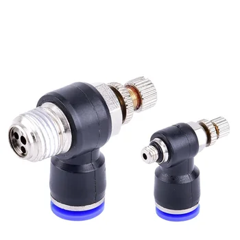 Sl Series Pneumatic Adjustment Throttle Valve Connector Quick Valve Sl