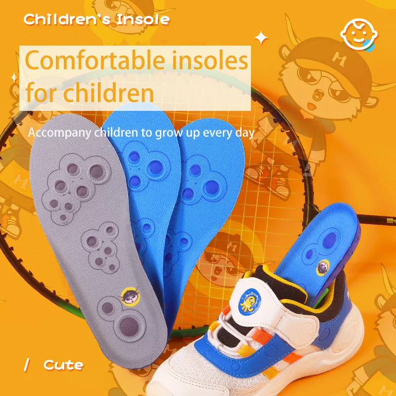 Breathable Fabric Kids Insoles EVA Foam Shoe Pads Breathable Fabric Kids Insoles EVA Foam Shoe Pads