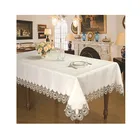 Luxurious Embroidered Lace Tablecloth
