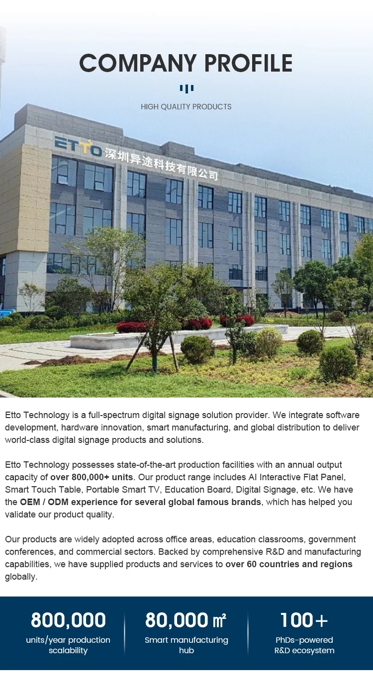 Conference All in One Touchscreen Interactive Blackboard 4K Multi Device Connectivity B Type