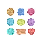 Stamp Irregular And Natural Customized Logo Self Adhesive Wax Seal Stamp Sticker