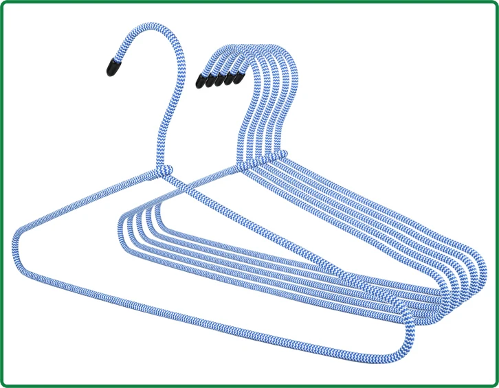 PENGFEI Display Non Slip Cloth Dynamic Rope Cover Metal Hanger