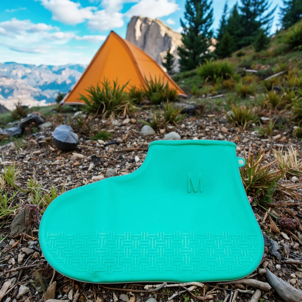 Portable Silicone Waterproof Rain Boots for Camping Rain Gear factory
