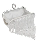Handbags Clutch 2021 European Banquet Finger Evening Handbags Handmade Diamond Tassels Clutch Bags