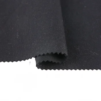 Black double faced scuba stretch knitted fabric 95%polyester 5%spandex scuba textile for clothes