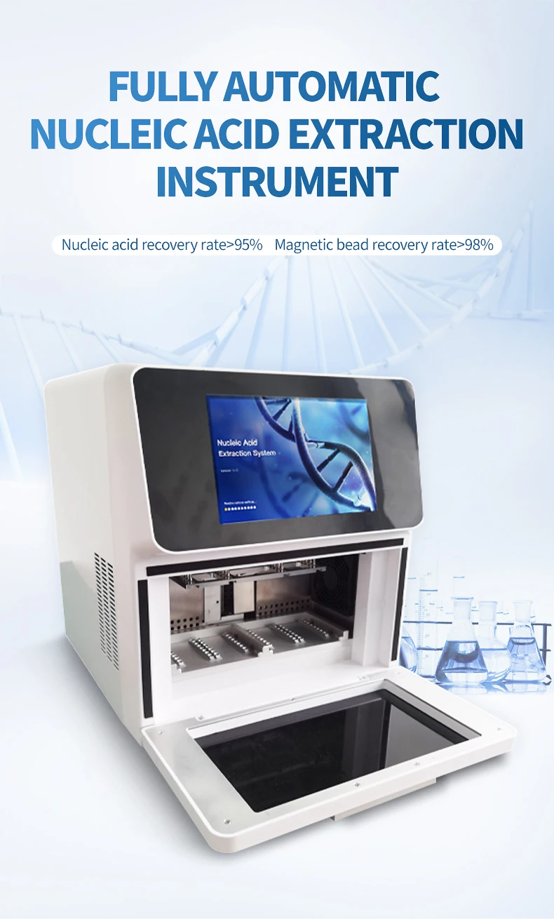 Automatic Nucleic Acid Extractor High Throughput Magnetic Bead Method