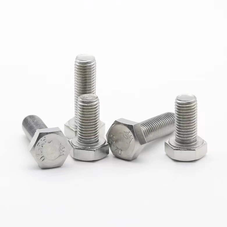 Hot Sales Chinese Manufacturing Grade Hex Bolt Stainless Steel Galvanized Hexagon Head DIN Standard factory