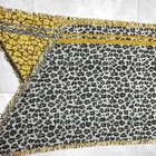 Long Scarf Quality Materials Luxury Women Double Striped Leopard Bevel Long Scarf Scarves