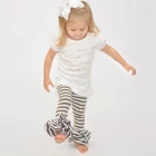Cotton Pants Baby High Quality Relaxed Fit Elastic Waist Soft Cotton Kids Pants Triple Ruffle Baby Girls Pants
