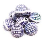 Beads Amazon Hits 18MM Round Mood Carved Beads Plastic Color Change Beads
