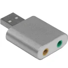 Usb Sound Card Usb Sound Card Usb Virtual 7.1 Channel 3D External USB Sound Card Audio Adapter With Stereo 3.5mm
