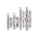 Lock For Wooden Door 6068 Stainless Steel Lock Body Smart Mortise Lock For Security Or Wooden Door