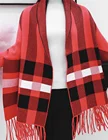Red Cape 2020 Best Selling Popular Women Red Grid Knit Cape Open Front Cardigan