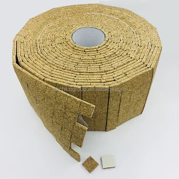 18*18*3+2mm Cork Separator Pads Self-Adhesive Square Foam Distance Spacer Glass Separator Pads