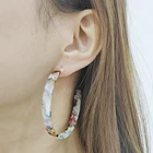 Hoop Earrings Earrings Hoop Wholesale Resin Colorful Hoop Earrings For Women