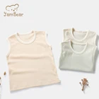 Baby Vests JamBear Organic Kids Summer Vest Children's Sling Children's Summer Clothes 100% Organic Cotton Baby Vest