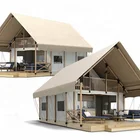 Family European Style Luxury Safari Loft Tent Glamping Hotel Tent For Family And Couple