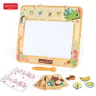 Kid Color Portable Plastic 2 In 1 Children Kid Educational Magnetic Drawing Learn Writing Board Table With Eraser