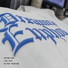 Puff Print T-shirts New Fashion 100% Cotton Brand Customize High Quality Puff Printing Unisex Short Sleeve T-shirt