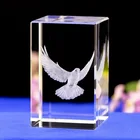 Elegant Wedding Gifts Hot Sale Elegant 3d Laser Engraving Crystal Wedding Gifts For Guests Souvenirs