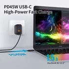 45W Fast Charging PD QC Wall Charger For Apple/Samsung
