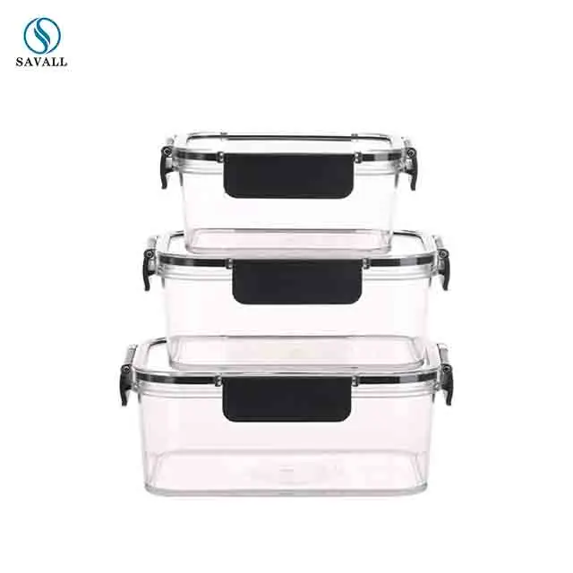 Verknald Zeeslak Moedig aan Savall Horeca Healthy Glass Storage Box Food Storage Container Glass Meal  Prep With Silicon Gasket Airtight - Buy Glass Storage Box,Food Storage  Containere,Glass Container Product on Alibaba.com