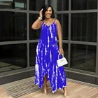 Summer Plus Size S-5xl 2021 Summer Tie Dye Clothing Maxi Dress Fat Plus Size 5xl Woman Dress