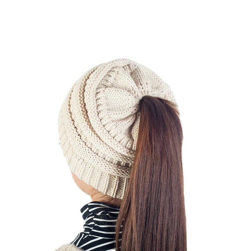 woolen cap with hair