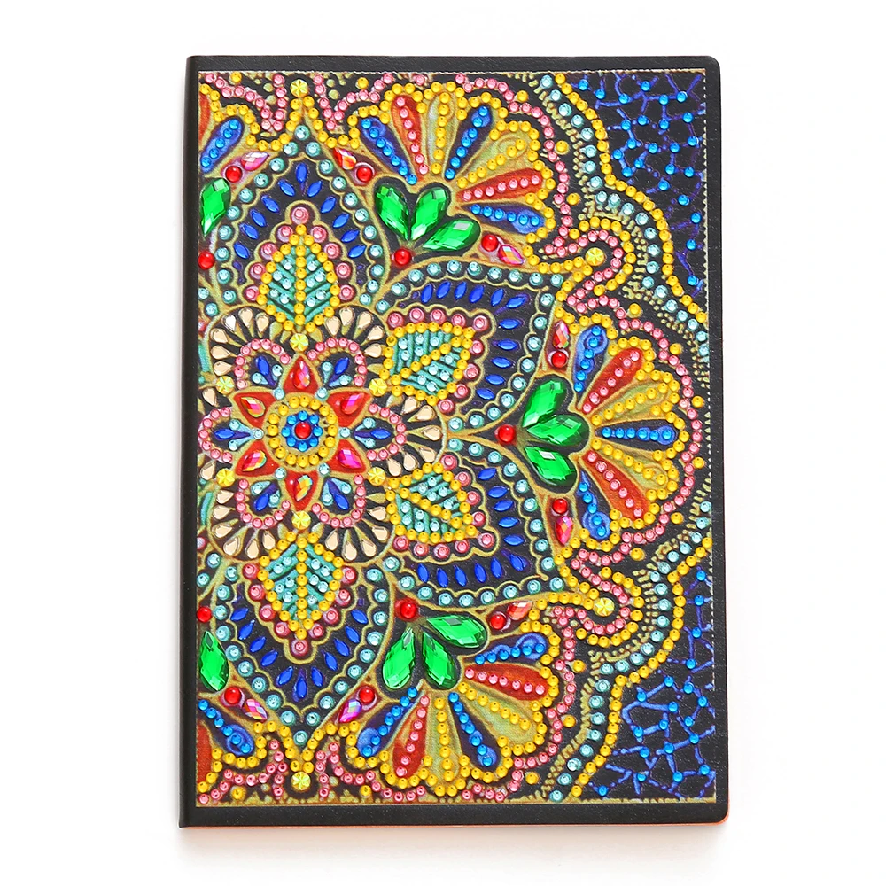 5D Diamond Painting Notebook Kit DIY colorido especial en forma de diamante bordado diario libro 