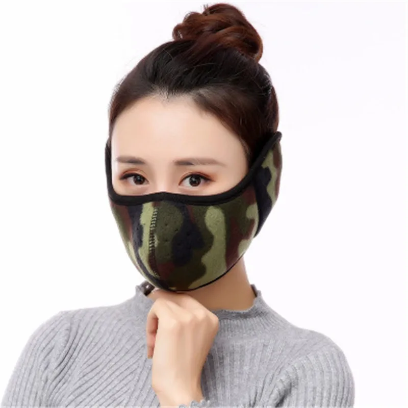 Thickening all-package cycling thickening winter new dust and warmth mask for men and women ear muffs hair R0863