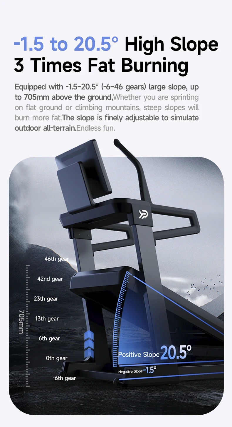 YPOO New OEM&ODM Manufacture Treadmill Home Semi Commercial CE ROHS Approved R Home Motorized Treadmills with App
