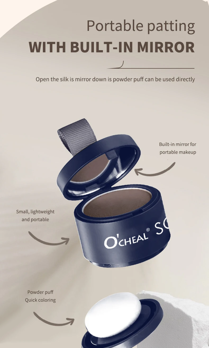 OCHEAL High-Quality Outline Filled Forehead Shadow Powder Waterproof and Sweat Proof Hairline Powder