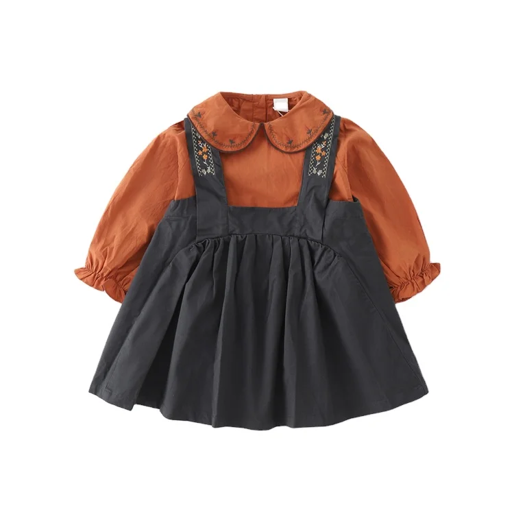 children's skirt autumn dress two-piece set kids dresses for girls in whole kid girl dress set 2pcs