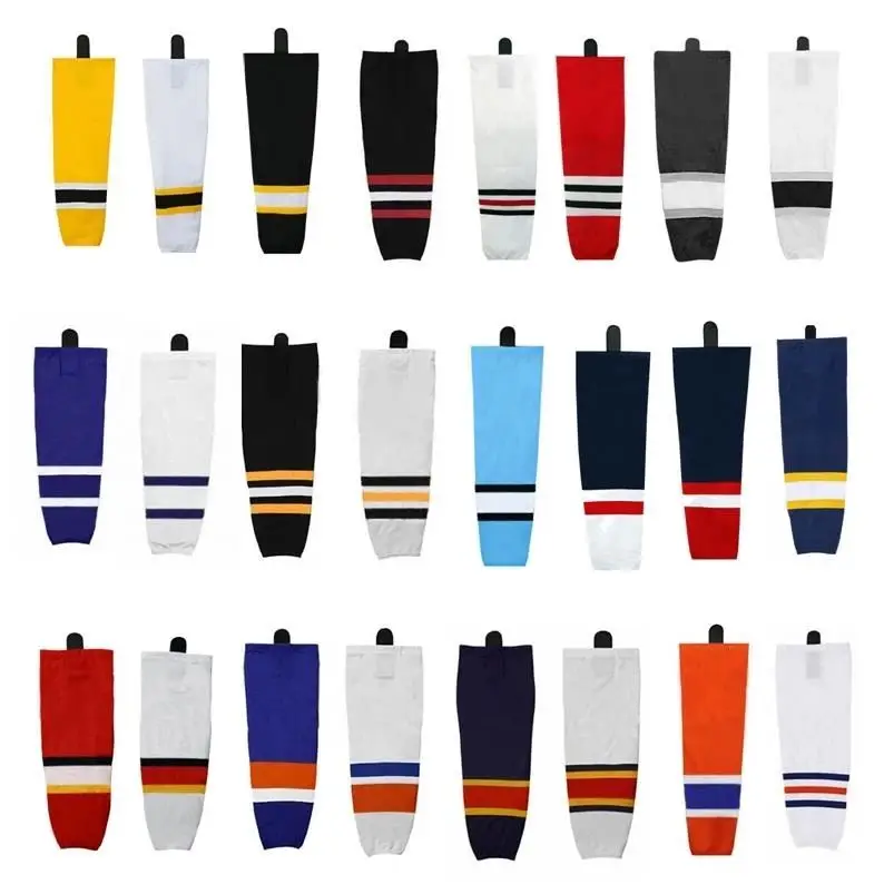 B489 Cheap Custom Pakistan Supplier Wholesale Ice Hockey Socks New Arrival Hockey Socks Custom Printing 100% Polyester supplier