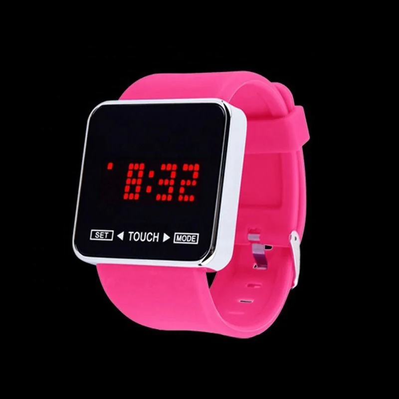 Wholesale Oem Square Best Wrist Watch Touch Screen Sports Watch Lighters Digital LED Bistec Watch Price