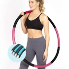 Hoops Premium PP Material Wave Design Plastic Fitness Hula Hoops Stainless Steel Hula Ring Weighted Hula Hoops For Adults