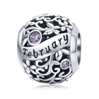 Charms Girls Birthday Charms Bead 925 Sterling Silver Cubic Zircon Charming Bracelet Birthday Girls