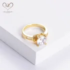 Silver Ring Jewelry Rings Bague Mariage Silver Ring 925 Jewelry Big Diamond Cz Brass Promise Rings For Girls