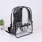 High School Outdoor Travel Fashion Design High Quality Waterproof PVC Clear Transparent Kid School Backpack Bag